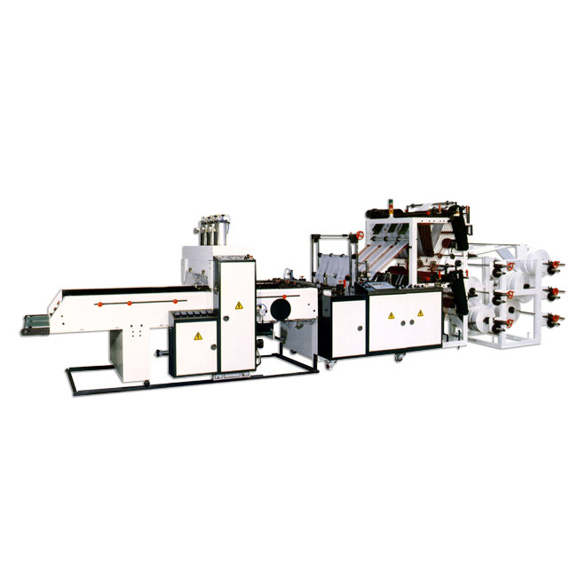 Servo Motor Drive Double Layer 6-Lane T-Shirt/Flat Bags Making Machine